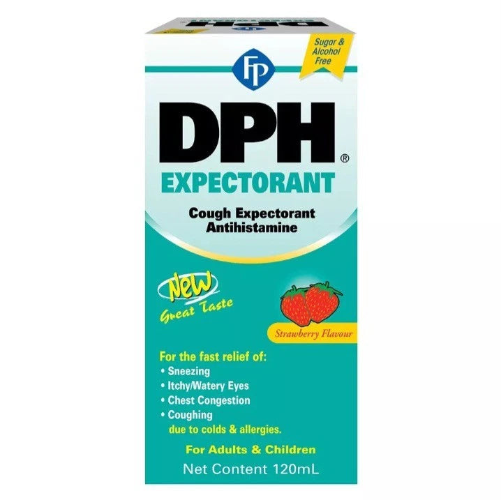 FP DPH Cough Expectorant Antihistamine, 120ml